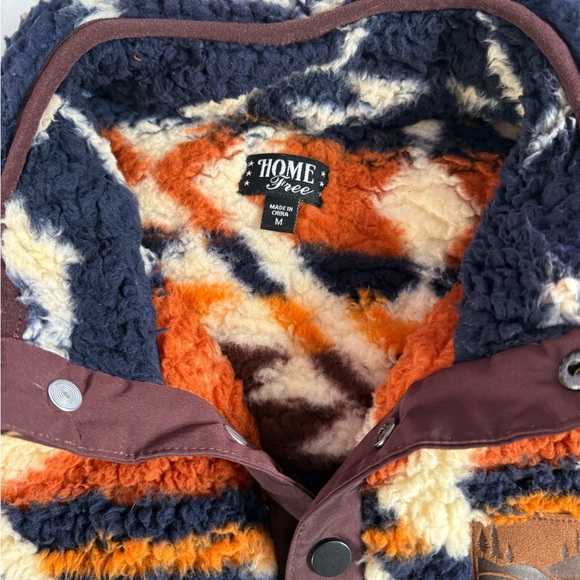 Aztec Patterned Fleece Sweater - Picture 3 of 4